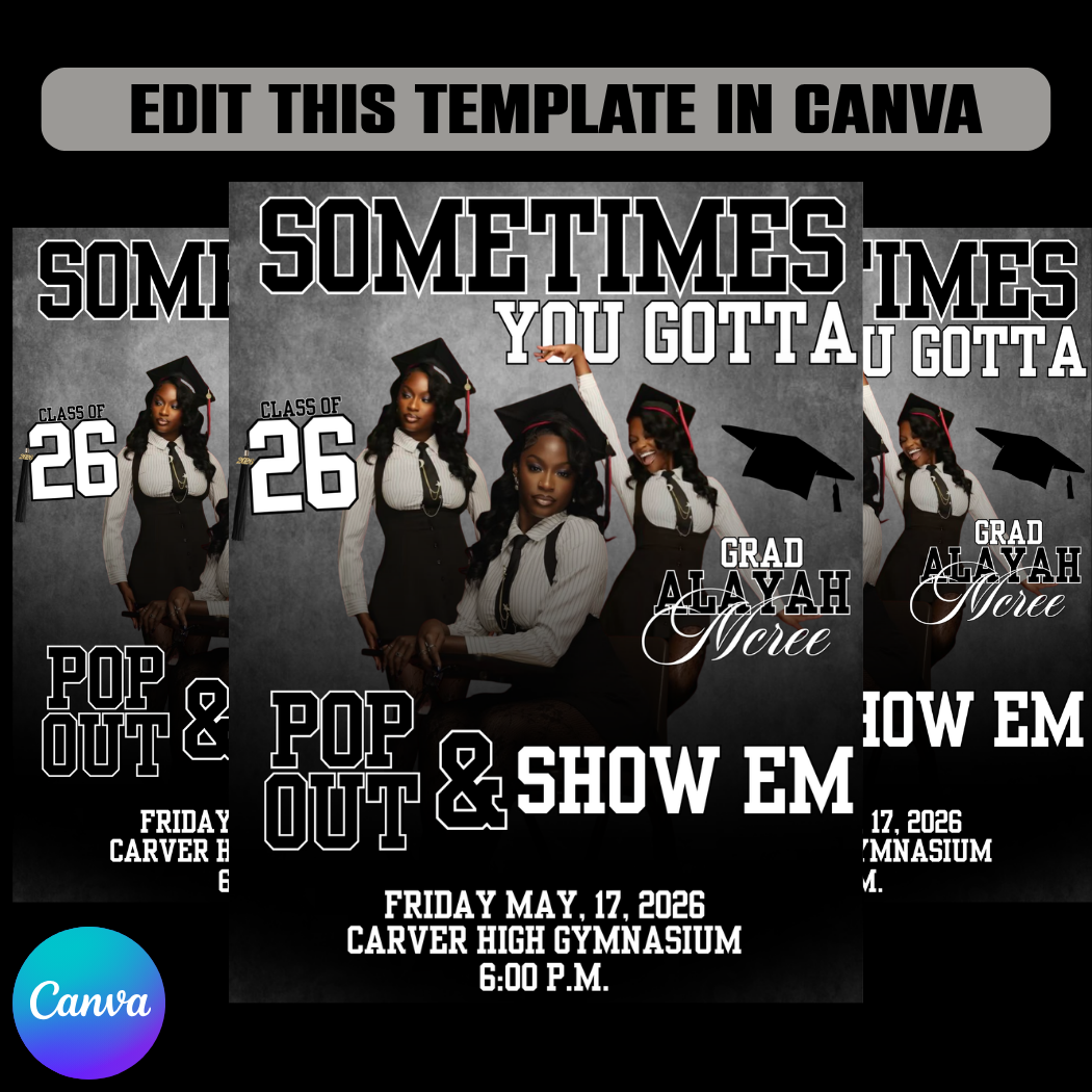 'Pop Out' - Graduation Flyer