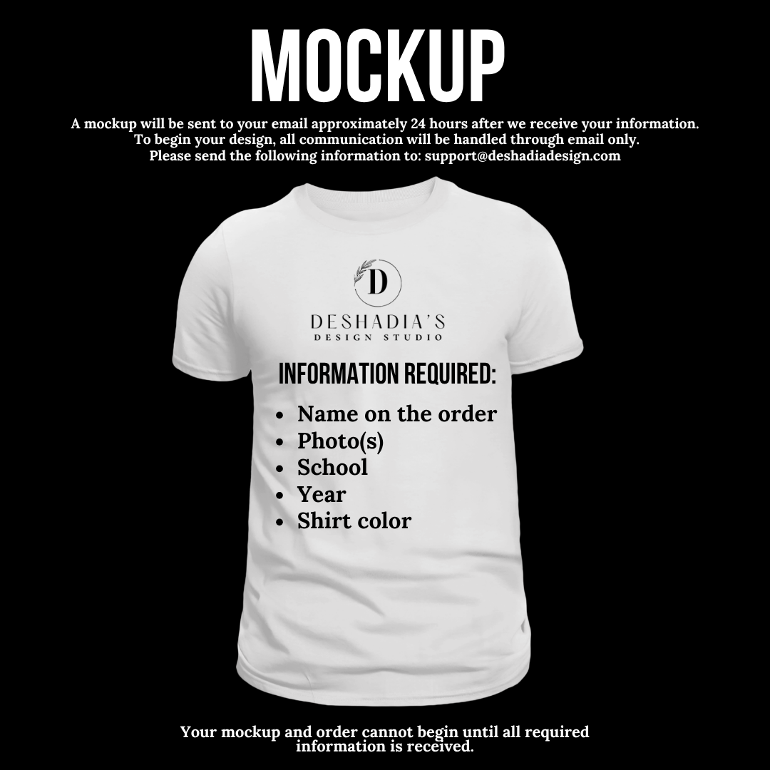 Custom 'Pop Out' Graduation Shirt: Family Apparel