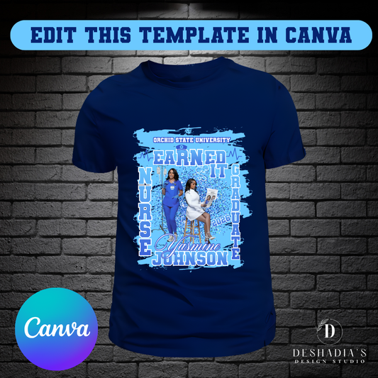 'eaRNed It' - Graduation T-Shirt Template