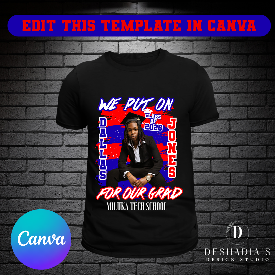 'We Put On' - Graduation T-Shirt Template